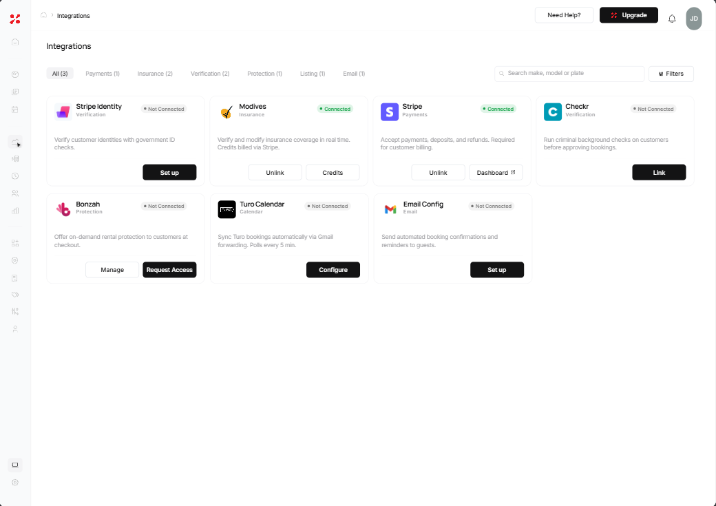 Secure payments and Stripe gateway dashboard in FleetHQ