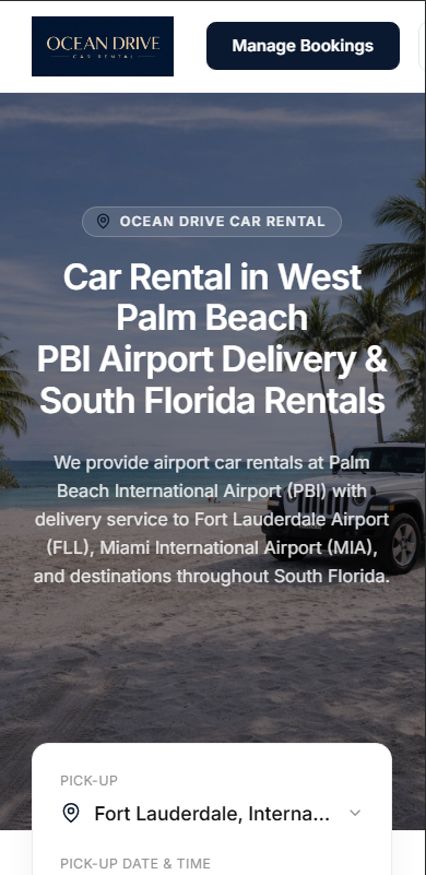 Website and booking dashboard
